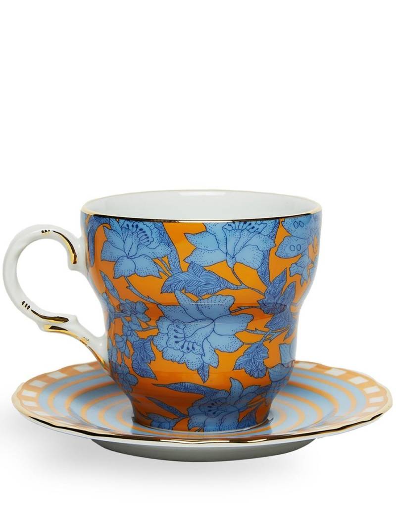 La DoubleJ Big Mama cup and saucer - Orange von La DoubleJ