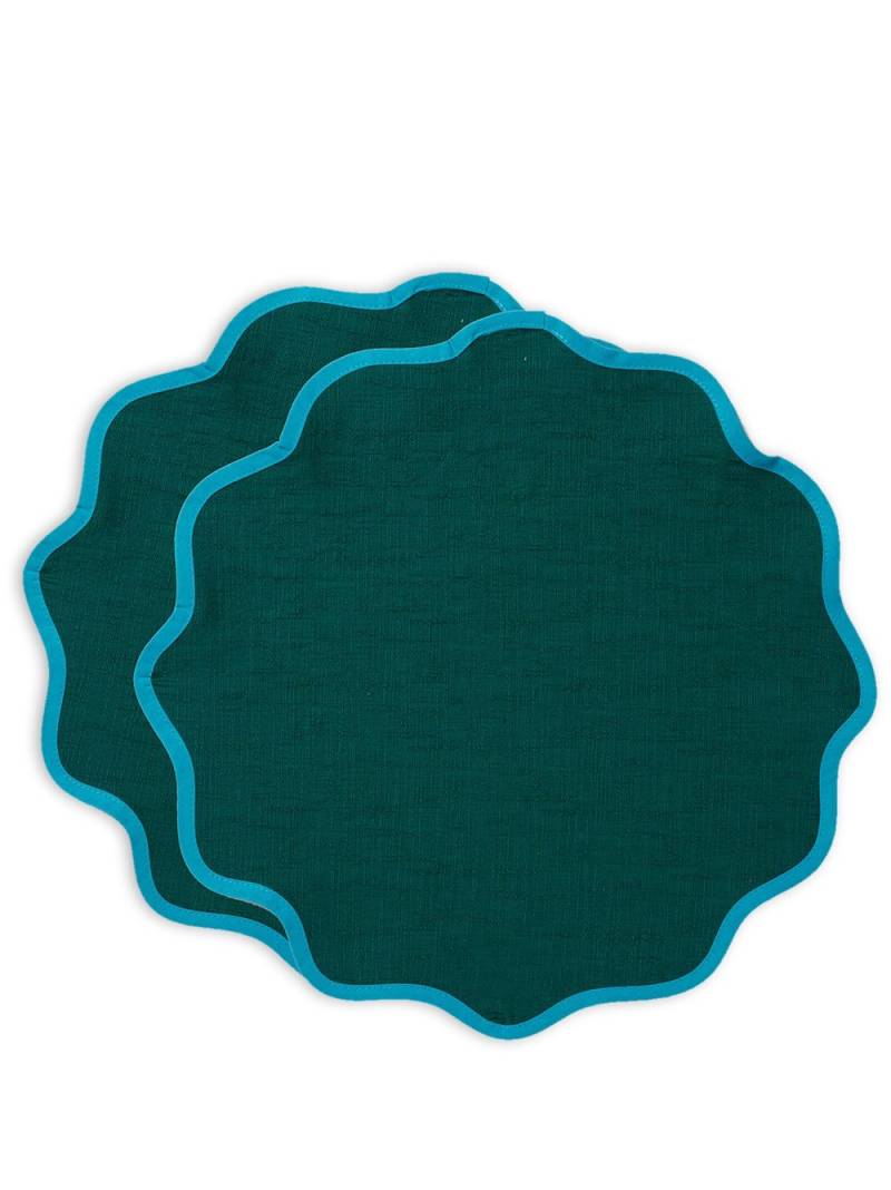 La DoubleJ Cloud cotton tablemat (set of two) - Green von La DoubleJ