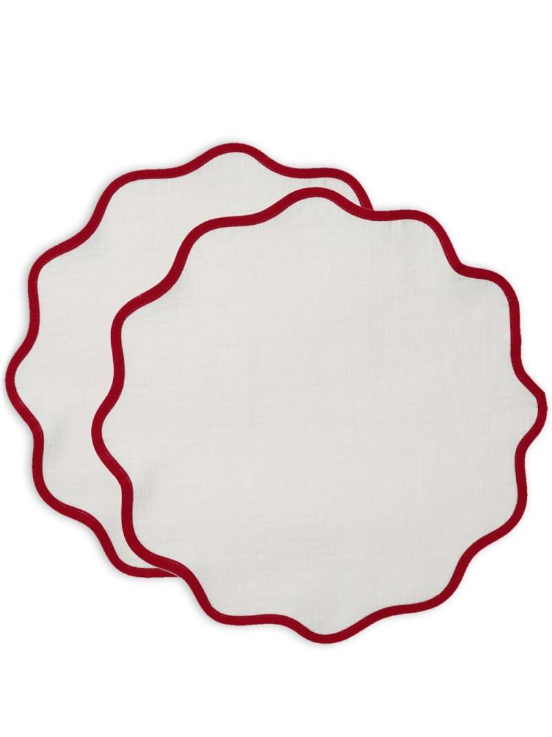 La DoubleJ Cloud cotton tablemat (set of two) - White von La DoubleJ