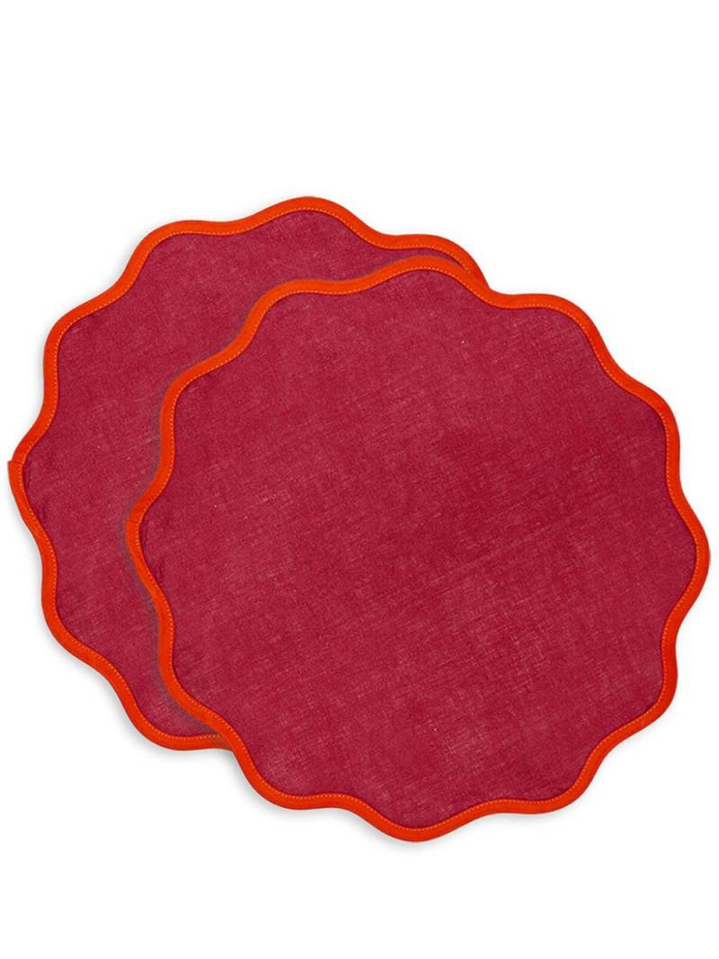 La DoubleJ Cloud linen placemat (set of two) - Red von La DoubleJ