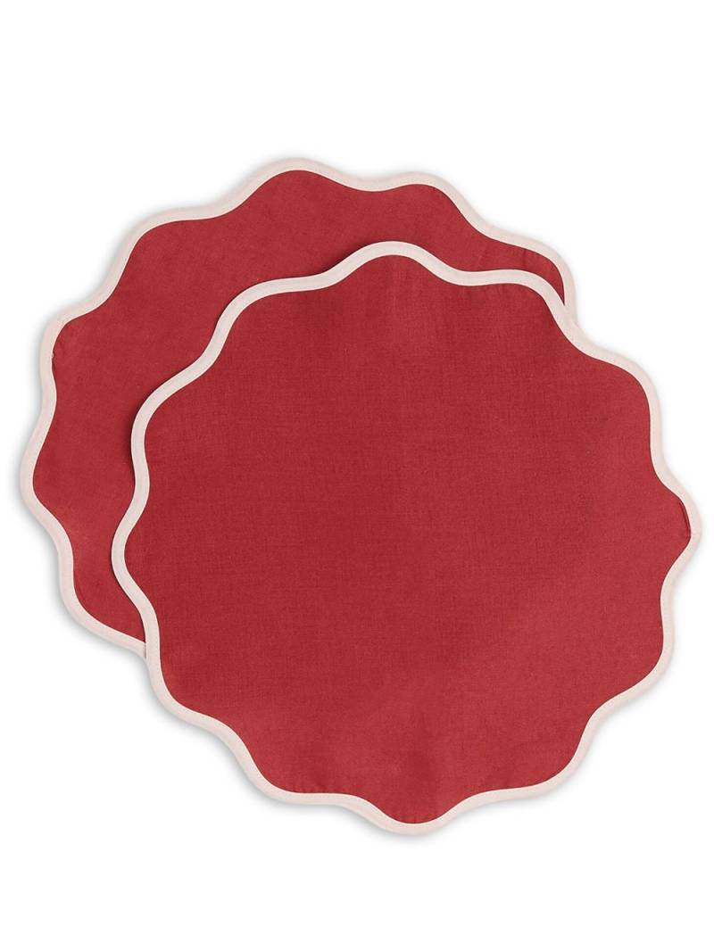 La DoubleJ Cloud linen placemats (set of 2) - Red von La DoubleJ