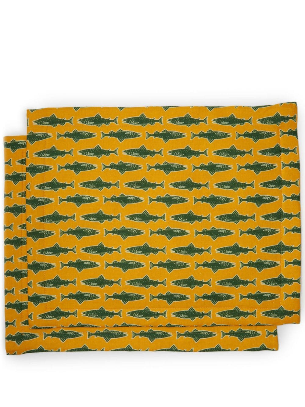 La DoubleJ Como Fish placemats (set of two) - Yellow von La DoubleJ