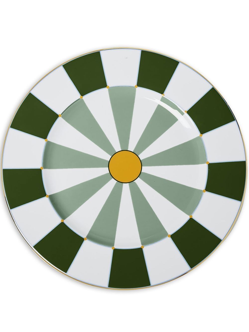 La DoubleJ Duomo charger porcelain plate - Green von La DoubleJ