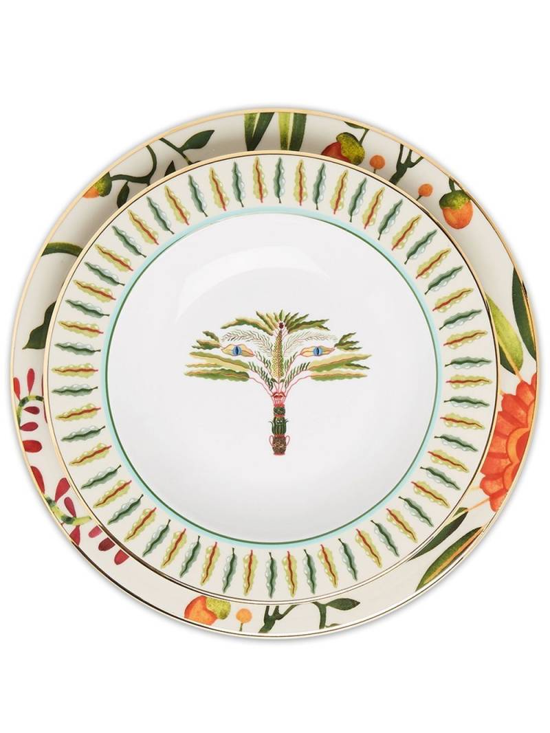 La DoubleJ Eden set of two soup and dinner plate set - Neutrals von La DoubleJ