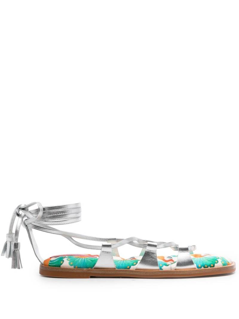 La DoubleJ Gladiator flat sandals - Grey von La DoubleJ