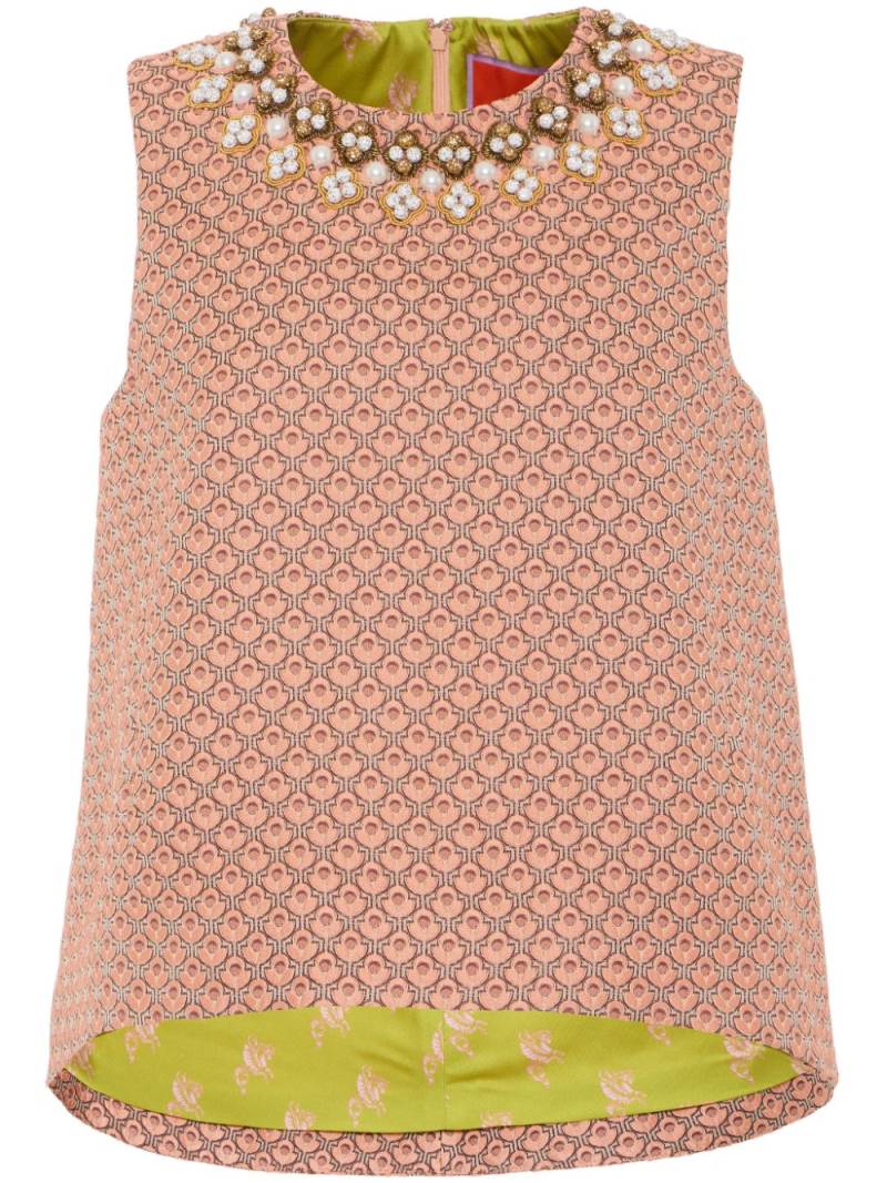 La DoubleJ La Scala embroidered top - Pink von La DoubleJ