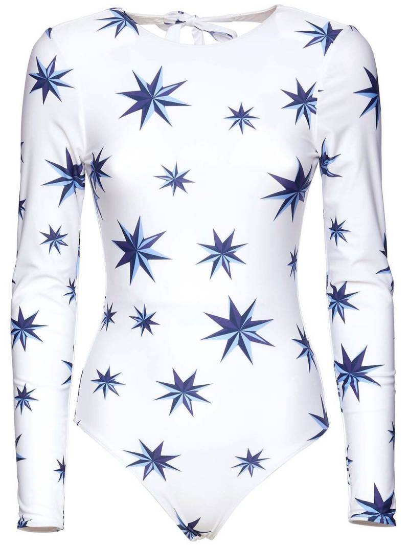 La DoubleJ Lakshmi star-print surf suit - White von La DoubleJ