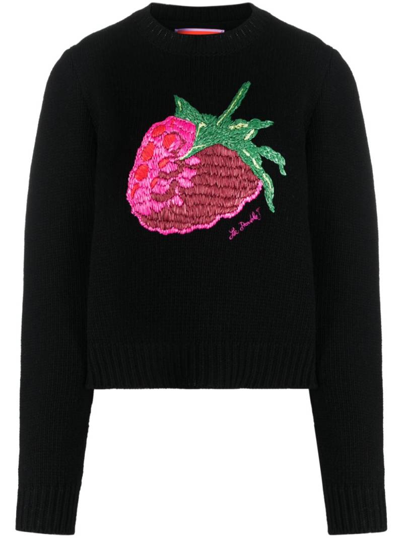 La DoubleJ Lampone embroidered jumper - Black von La DoubleJ