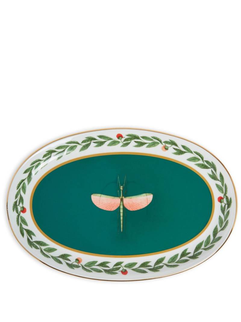 La DoubleJ Libellula oval platter - White von La DoubleJ