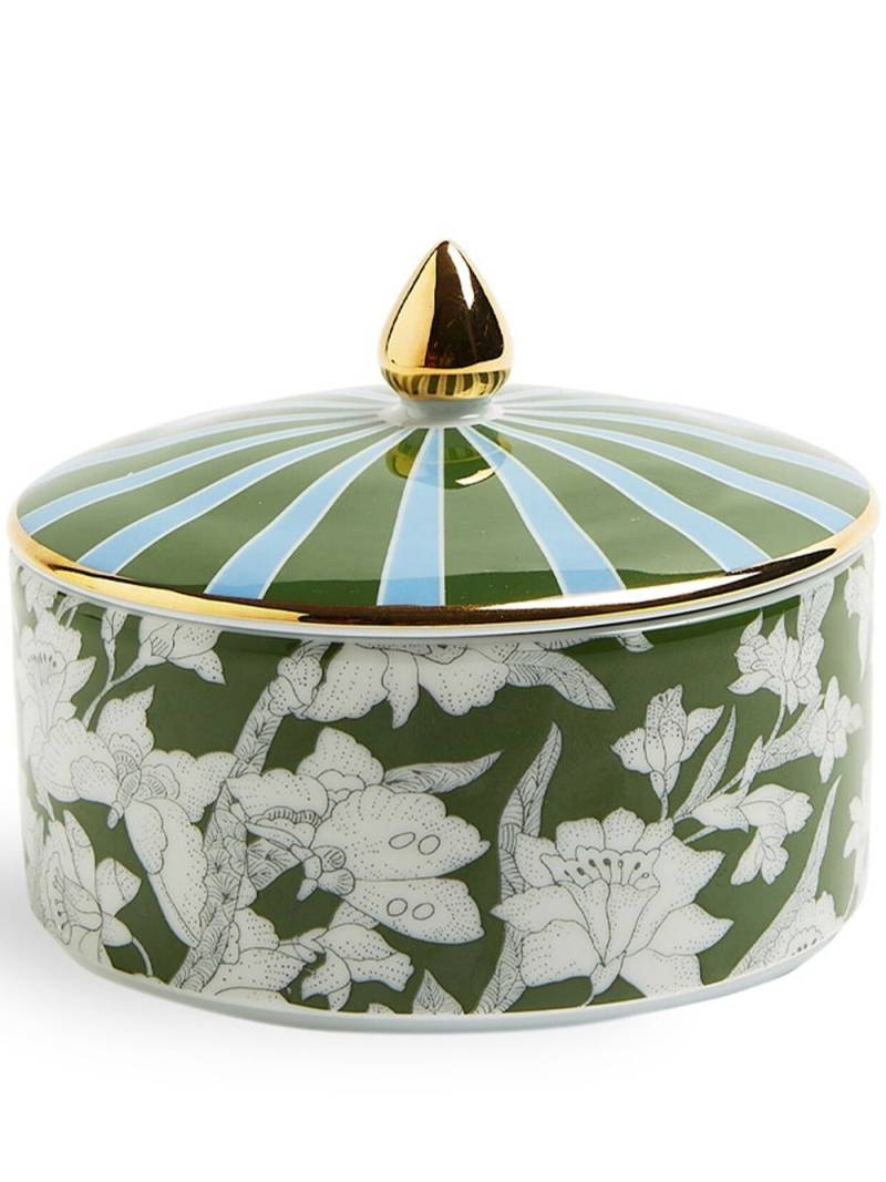 La DoubleJ Lilium Avorio-print goodie jar - Green von La DoubleJ