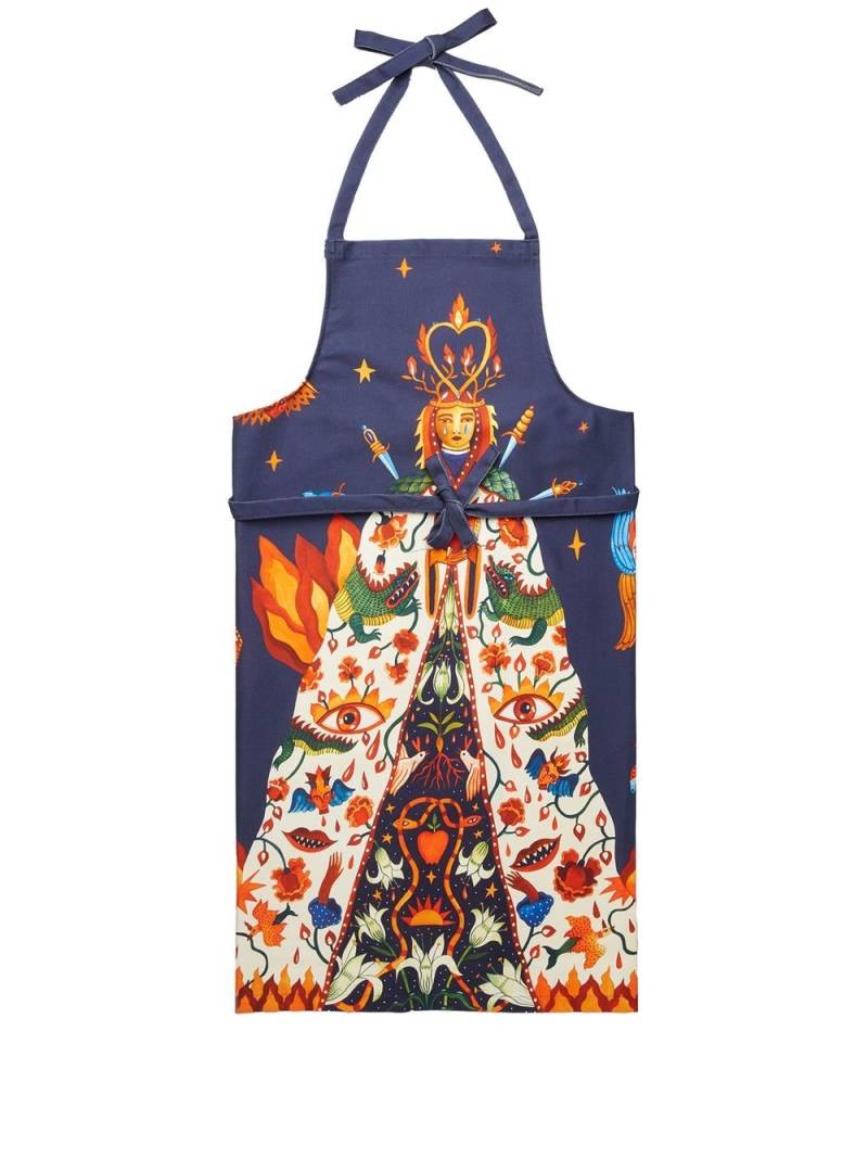 La DoubleJ Mother Mary cotton apron - White von La DoubleJ