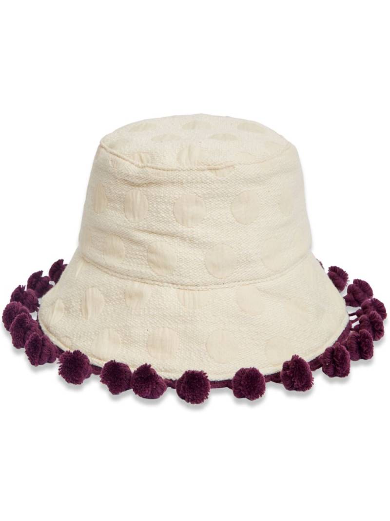 La DoubleJ Promenade pompom bucket hat - Neutrals von La DoubleJ