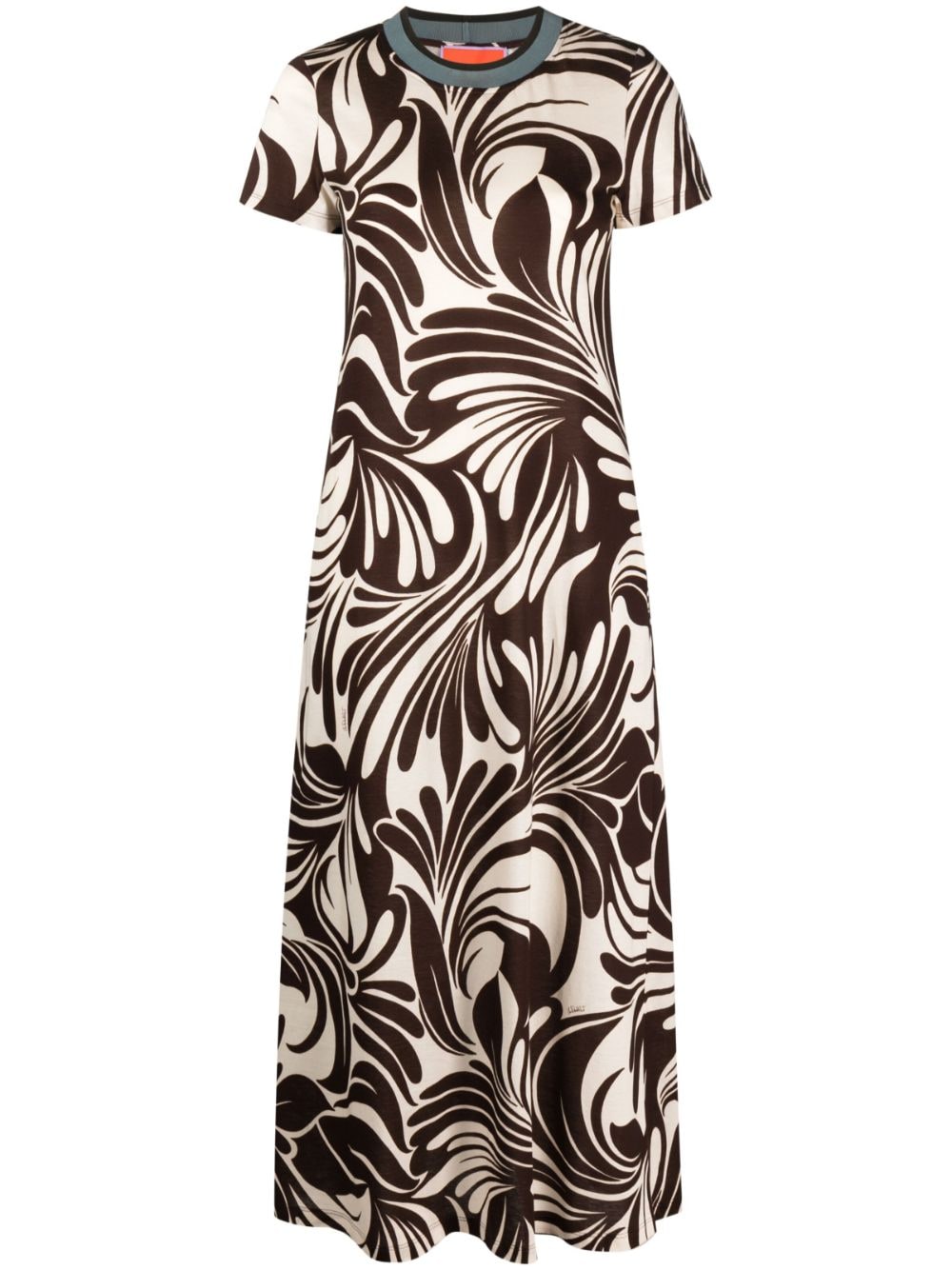 La DoubleJ Sporty floral-print swing dress - Brown von La DoubleJ