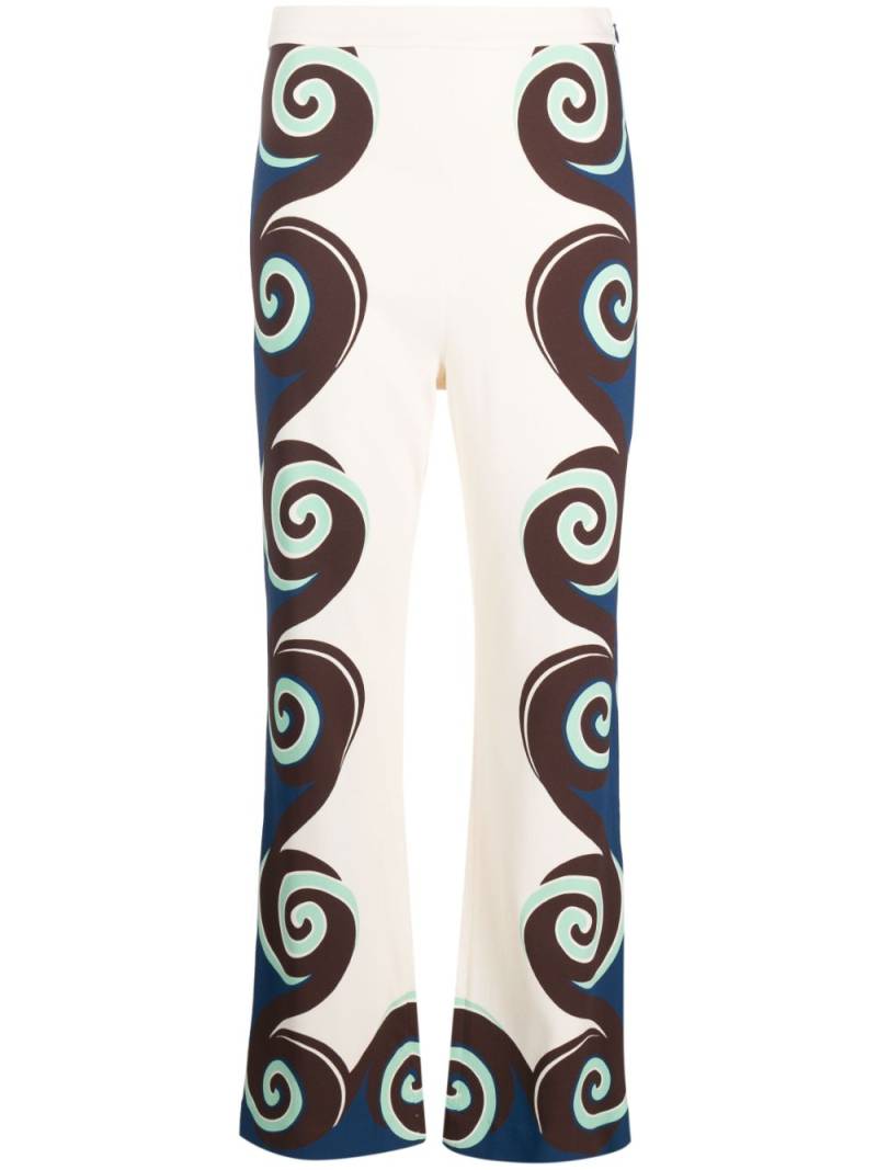 La DoubleJ Stretch geometric-print trousers - Neutrals von La DoubleJ