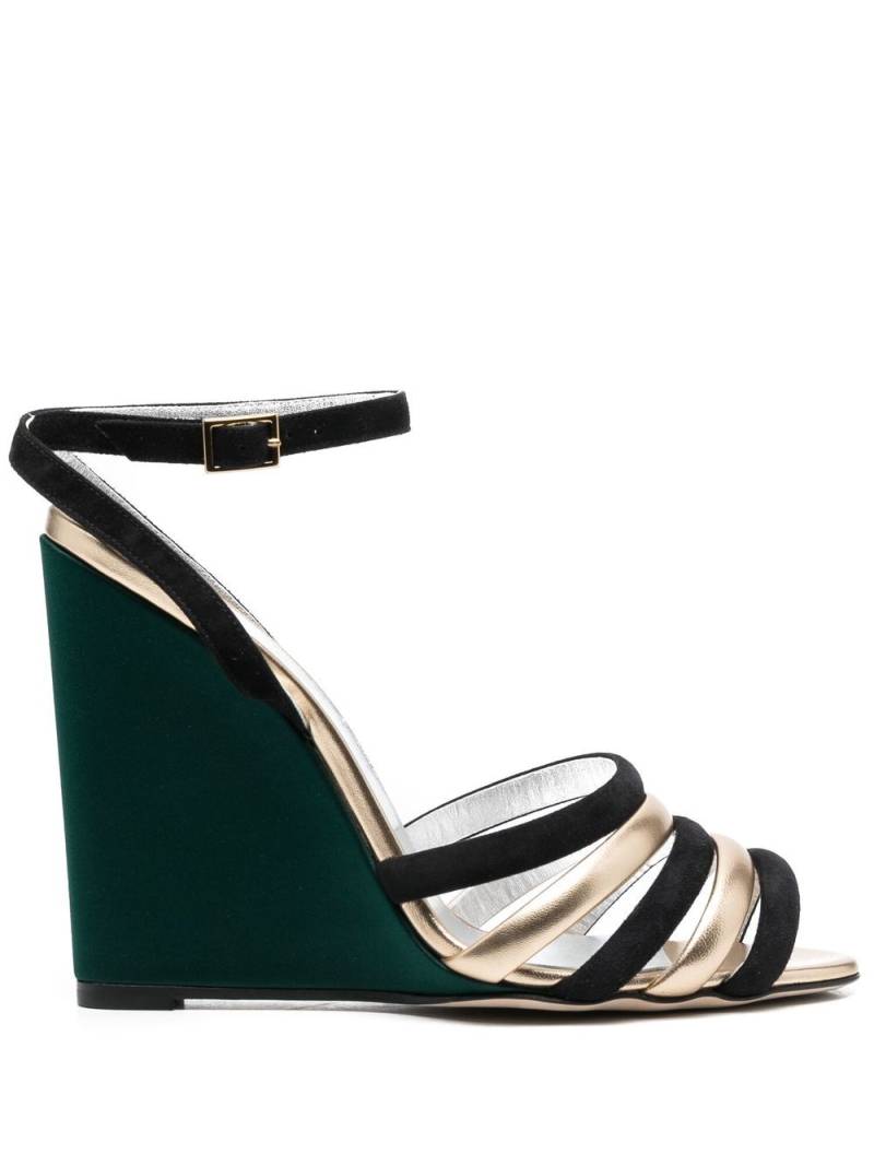 La DoubleJ Tones 135mm wedge sandals - Green von La DoubleJ