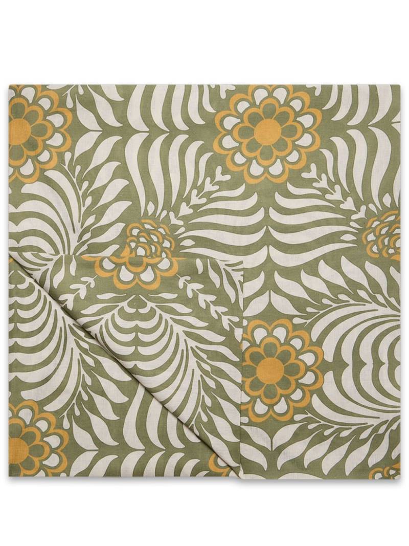 La DoubleJ Tudor-print linen tablecloth - Green von La DoubleJ