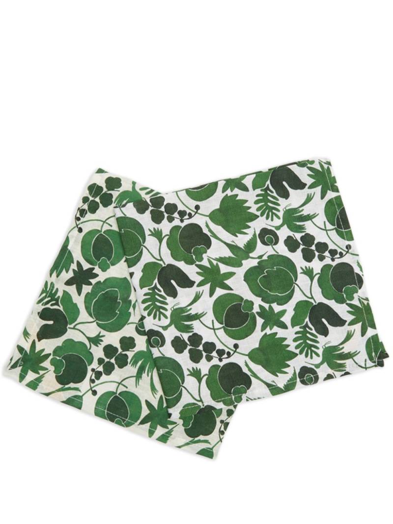 La DoubleJ Wildbird large napkins (set of two) - Green von La DoubleJ