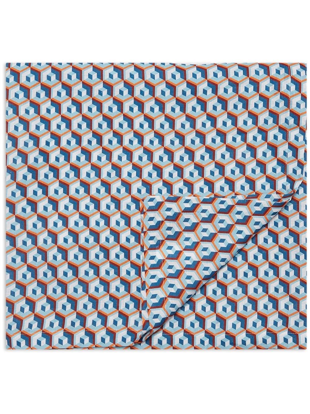 La DoubleJ abstract-print linen tablecloth - Blue von La DoubleJ