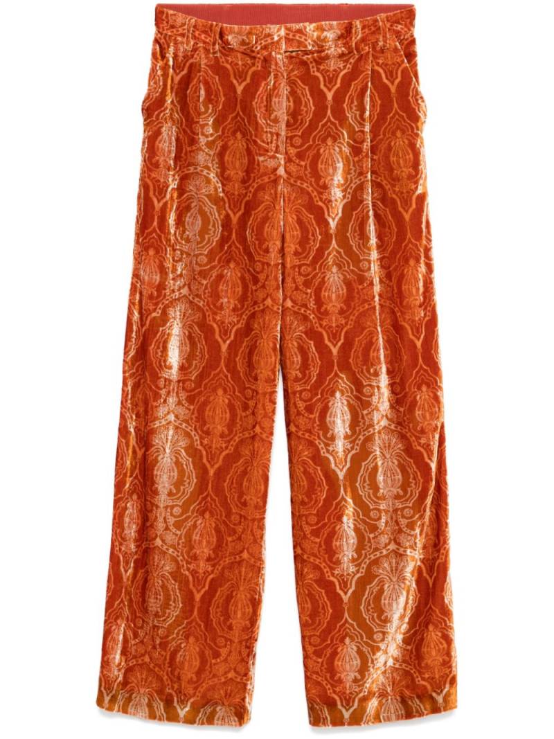 La DoubleJ devoré-effect trousers - Orange von La DoubleJ