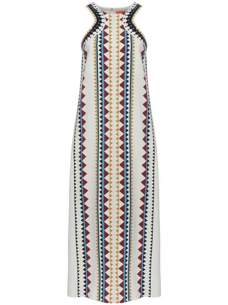 La DoubleJ geometric-print maxi skirt - White von La DoubleJ