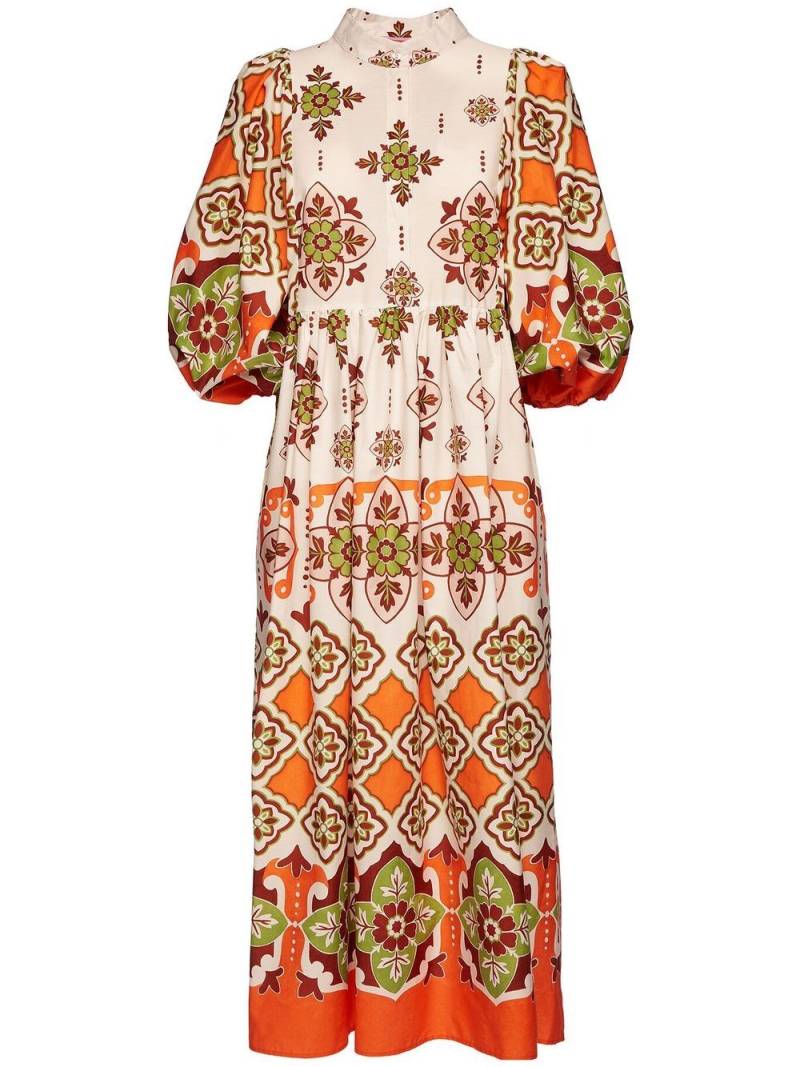 La DoubleJ graphic-print midi dress - Orange von La DoubleJ