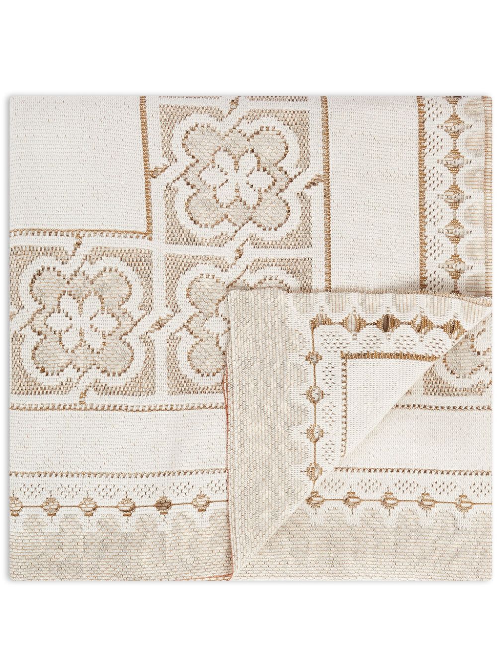 La DoubleJ large lacey tablecloth (180cm x 350cm) - Neutrals von La DoubleJ