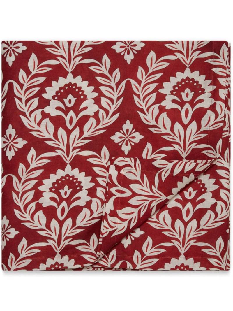 La DoubleJ large leaf-print tablecloth - Red von La DoubleJ