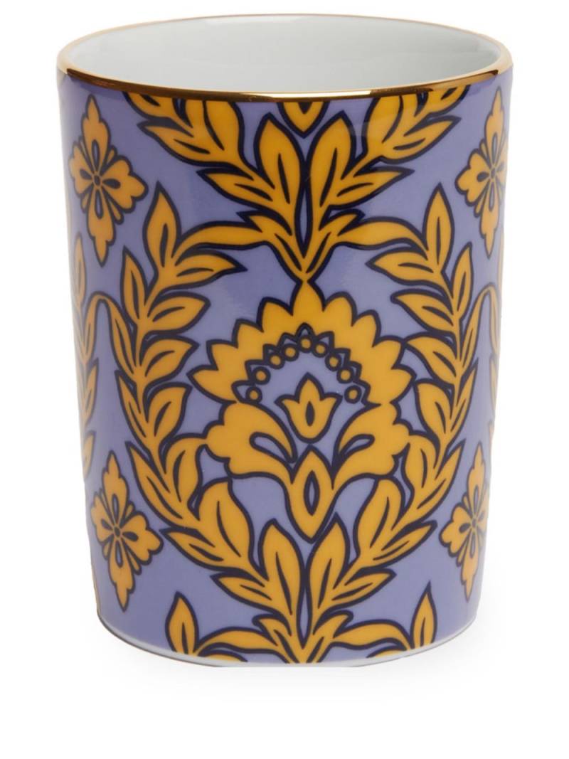 La DoubleJ leaf-print porcelain cup - Purple von La DoubleJ