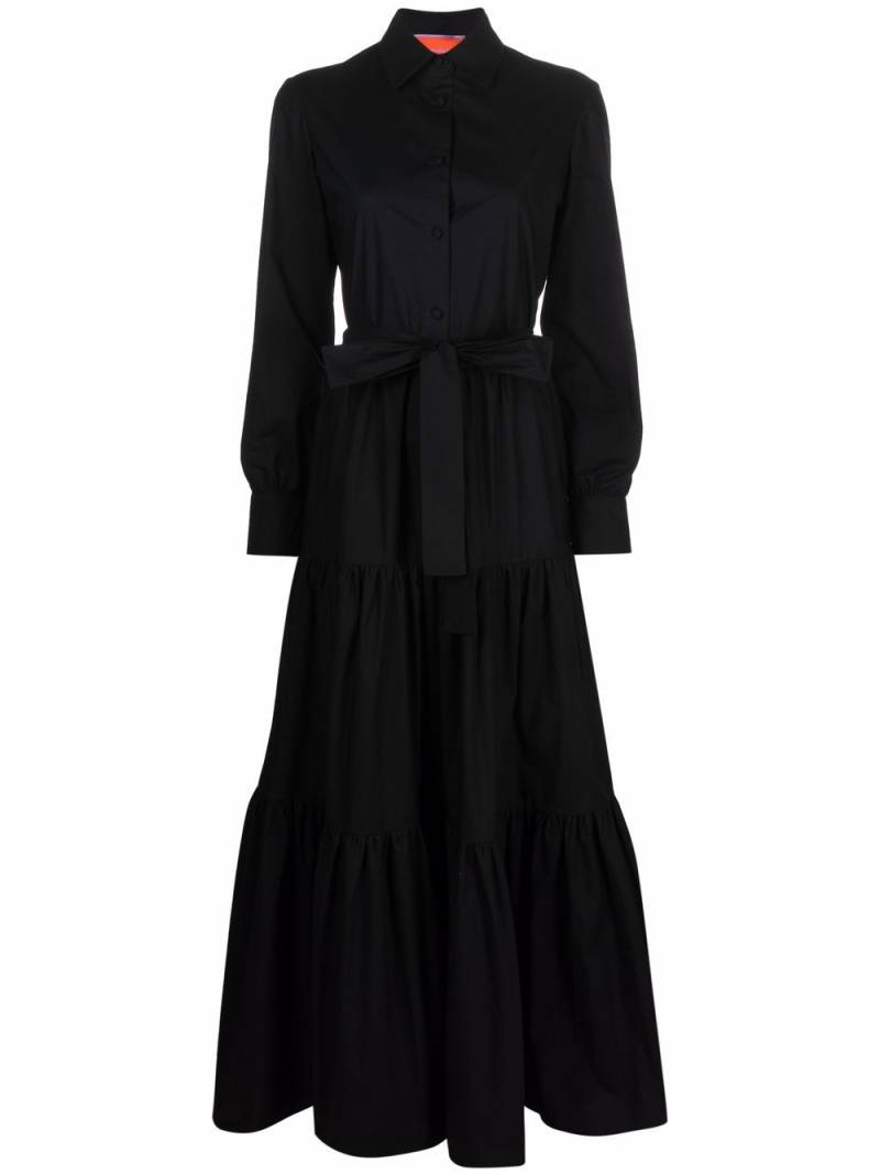 La DoubleJ long-sleeve tied-waist dress - Black von La DoubleJ