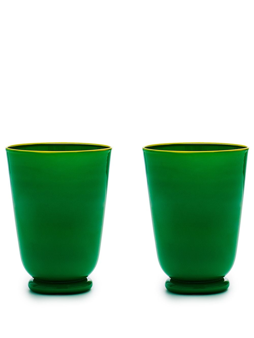 La DoubleJ opaque finish glasses (set of 2) - Green von La DoubleJ