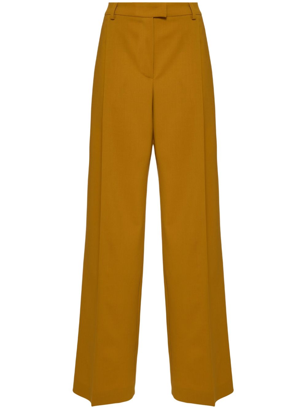 La DoubleJ pressed-crease flared trousers - Yellow von La DoubleJ