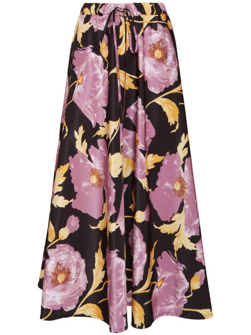 La DoubleJ printed midi skirt - Black von La DoubleJ