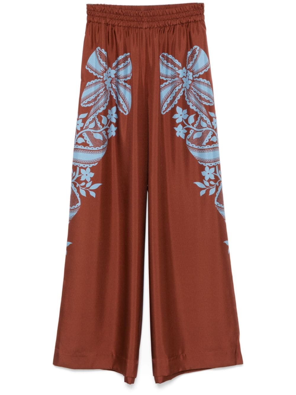 La DoubleJ silk twill trousers - Brown von La DoubleJ