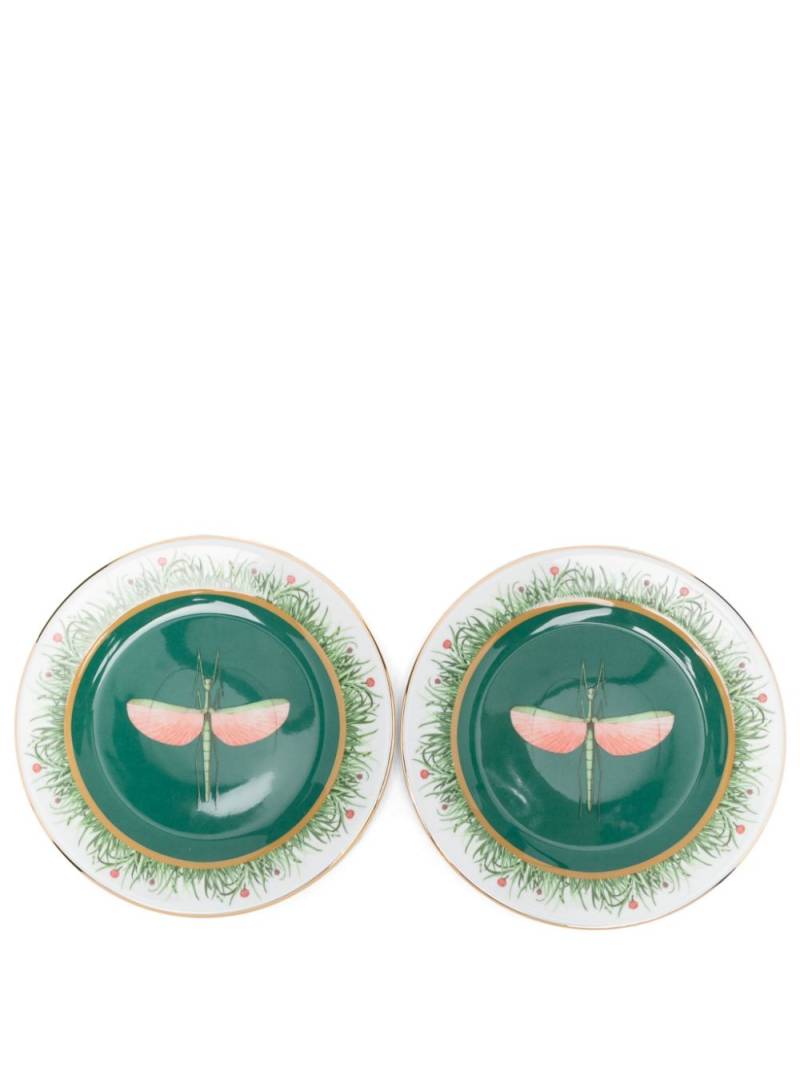 La DoubleJ x Ancap dessert plates (set of two) - Green von La DoubleJ