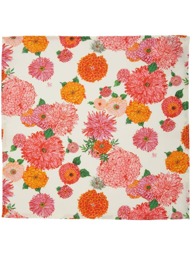 La DoubleJ x Passalacqua Bright Blooms napkin (set of two) - White von La DoubleJ