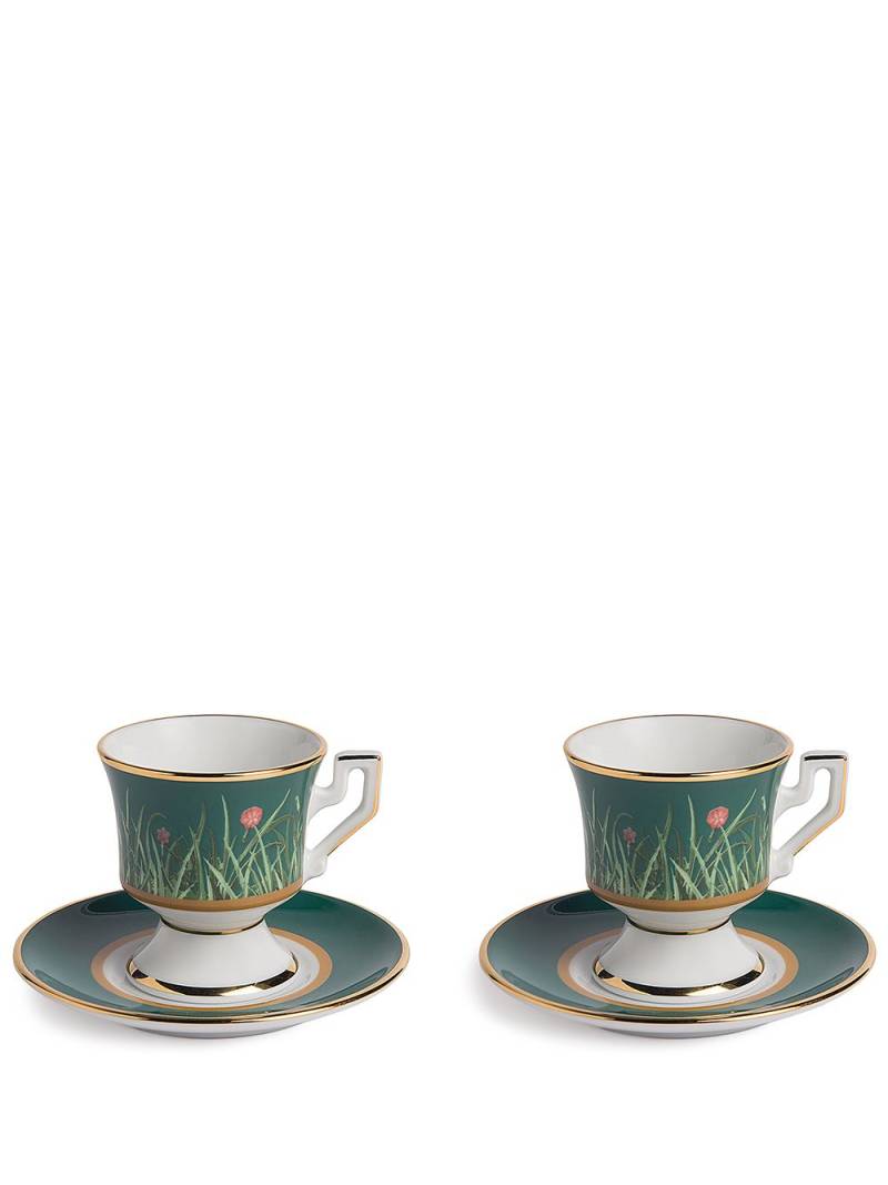 La DoubleJ espresso cup-and-saucer porcelain set - White von La DoubleJ