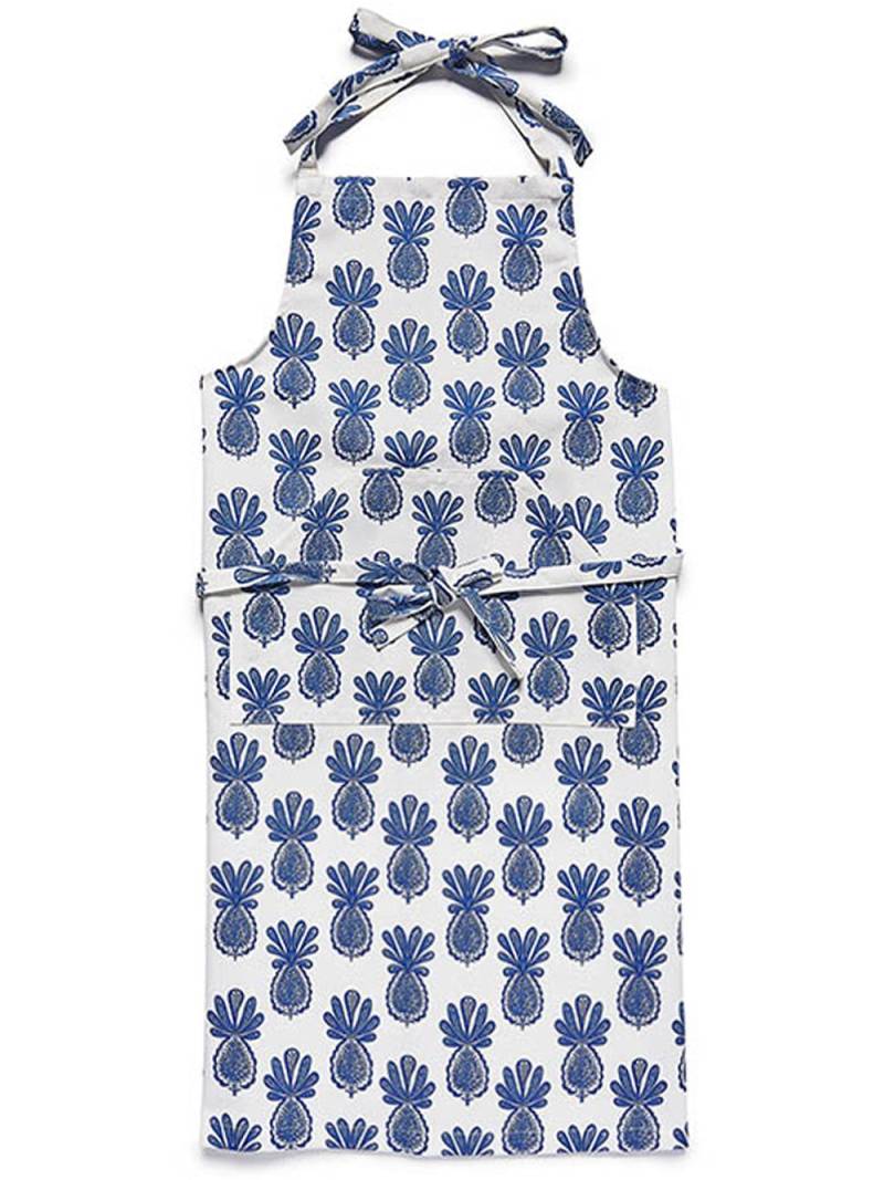 La DoubleJ pineapple print apron - White von La DoubleJ