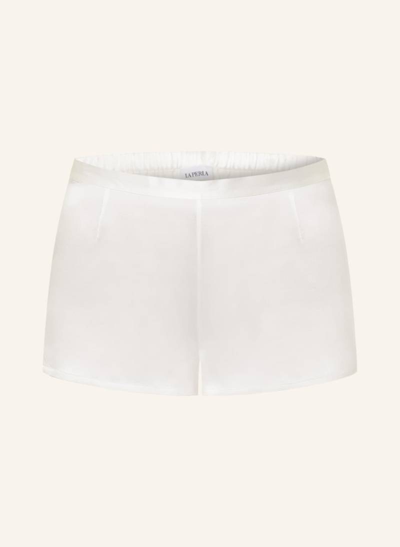 La Perla Schlafshorts Silk Aus Seide weiss von La Perla