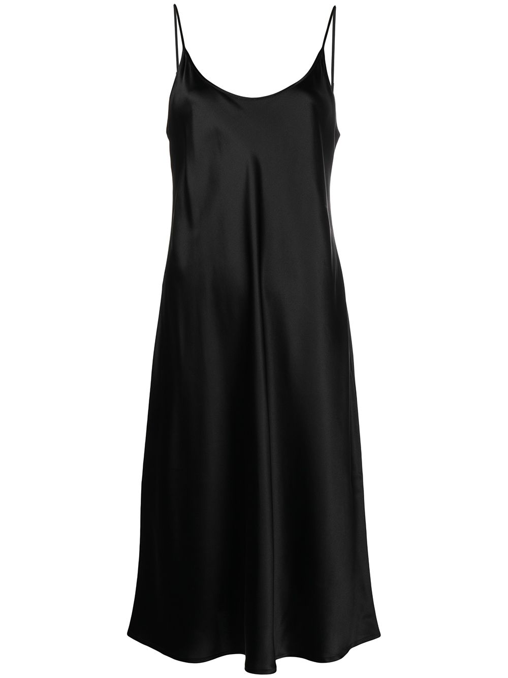 La Perla scoop-neck satin cami nightdress - Black von La Perla