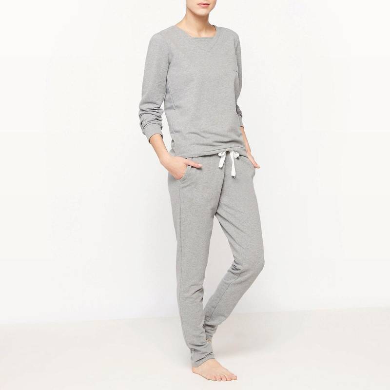 2-teiliger Pyjama Aus Sweatware Damen Grau 48/50 von La Redoute Collections