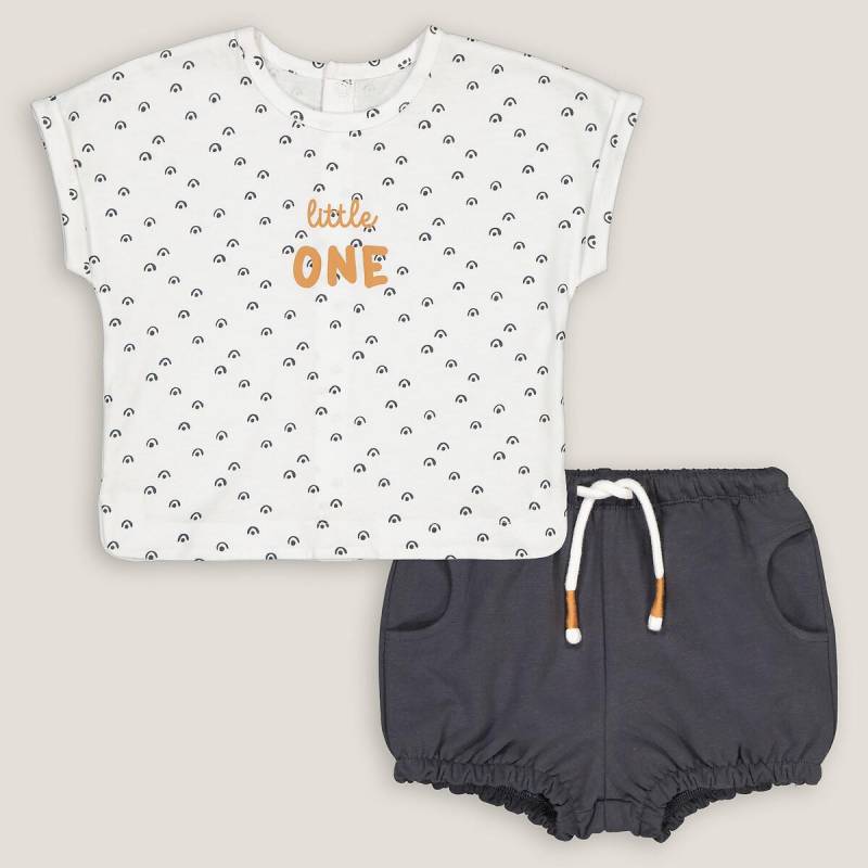 2-teiliges Set Aus T-shirt Und Spielhose Unisex Beige 18M von La Redoute Collections