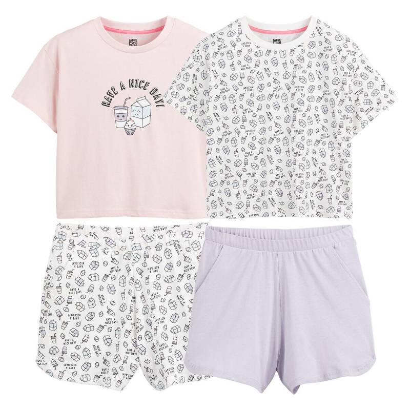 2er-pack Kurzpyjamas Breakfast Kawaï Mädchen Rosa 12A von La Redoute Collections