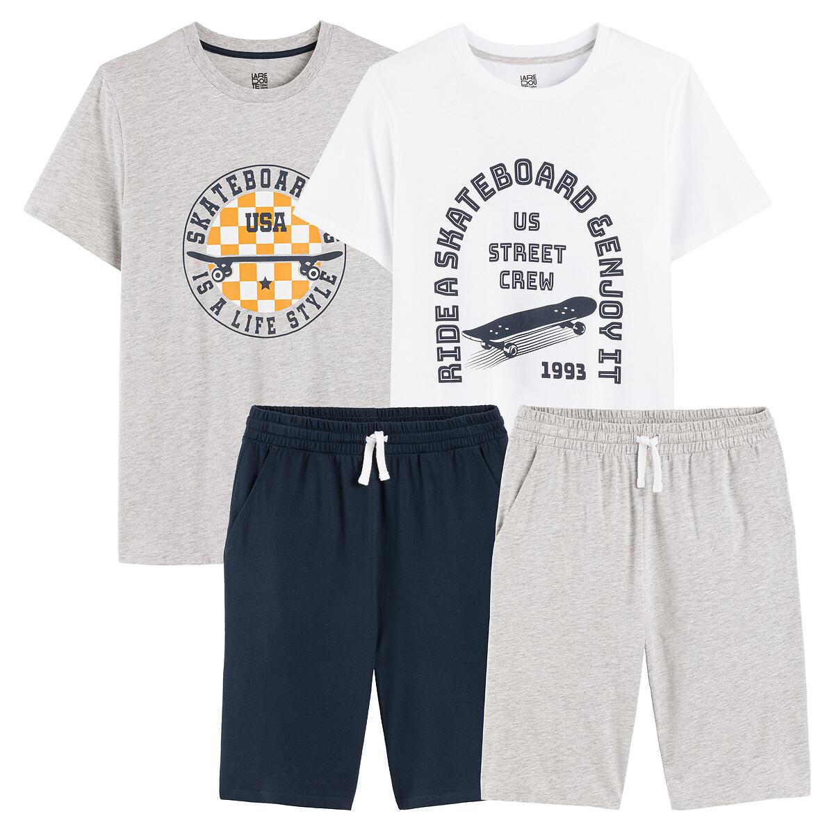 2er-pack Kurzpyjamas Jungen Mitternachtsblau 12A von La Redoute Collections