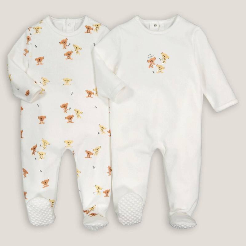 2er-pack Strampler Aus Samt Unisex Beige 12 mese von La Redoute Collections