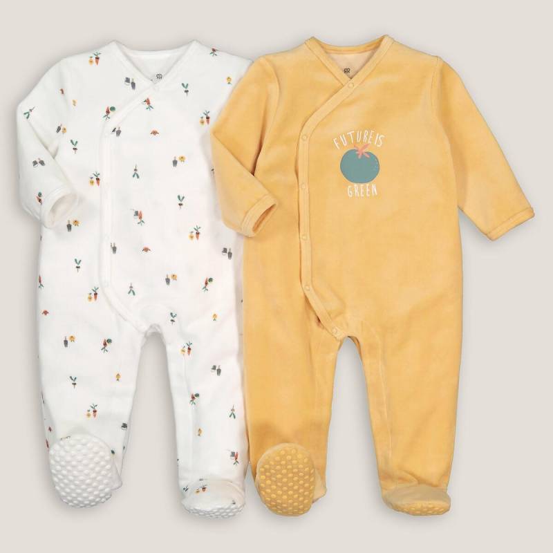 2er-pack Strampler Aus Samt Unisex Gelb 0-3M von La Redoute Collections