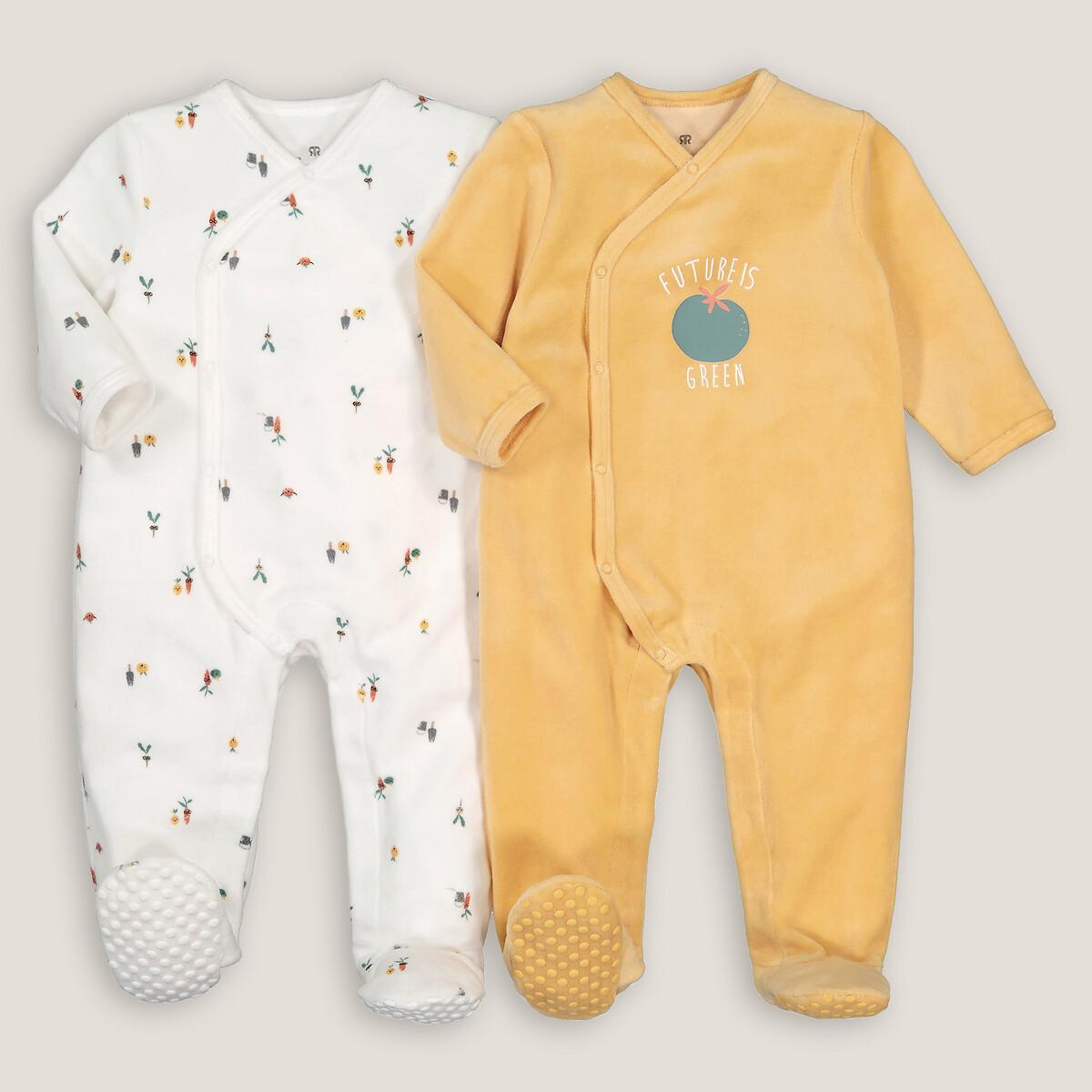 2er-pack Strampler Aus Samt Unisex Gelb 0-3M von La Redoute Collections