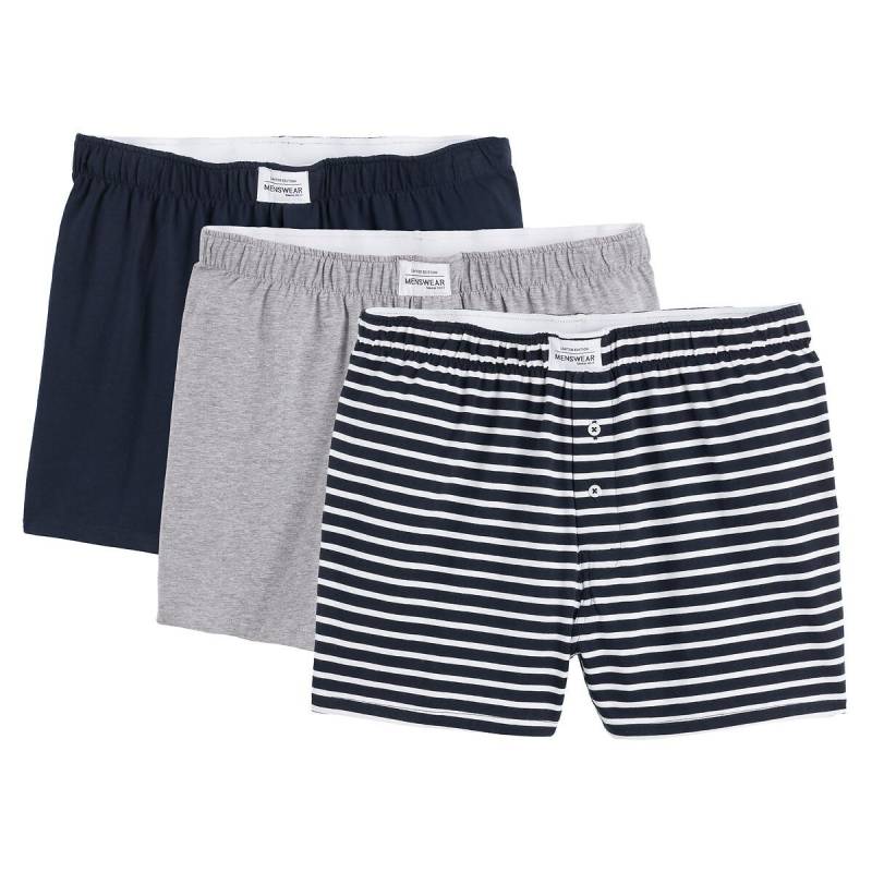 3er-pack Boxershorts Aus Stretch-jersey Herren Blau 3XL von La Redoute Collections