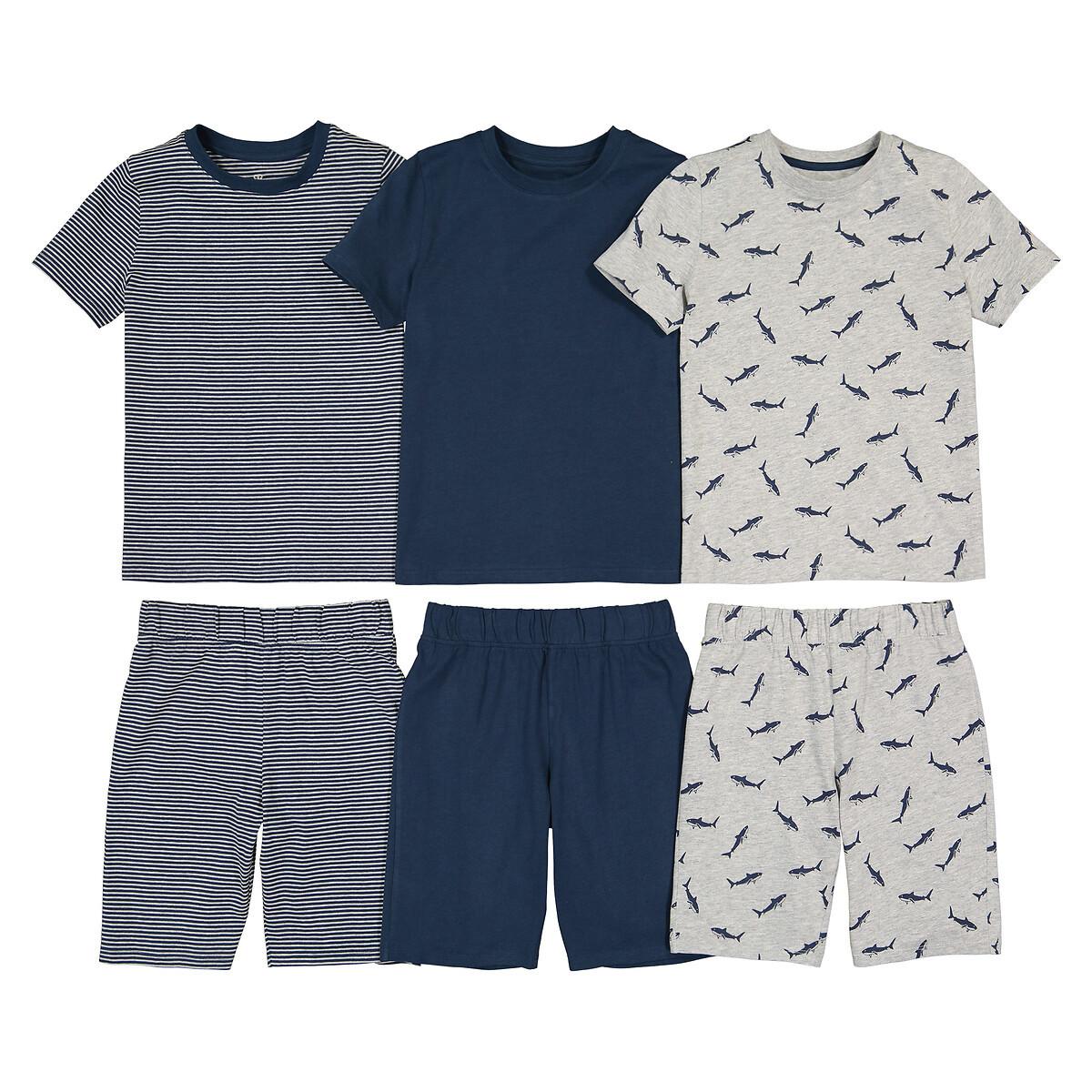 3er-pack Kurzpyjamas Jungen Blau 126 von La Redoute Collections