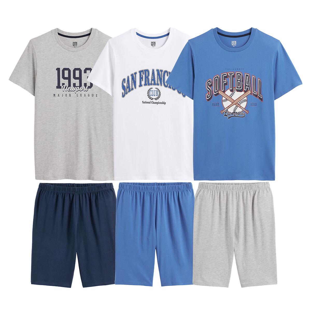 3er-pack Kurzpyjamas Jungen Blau 134/140 von La Redoute Collections