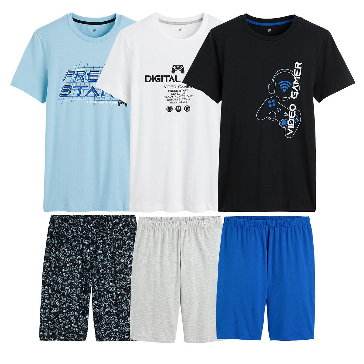 3er-pack Kurzpyjamas Jungen Blau 134/140 von La Redoute Collections